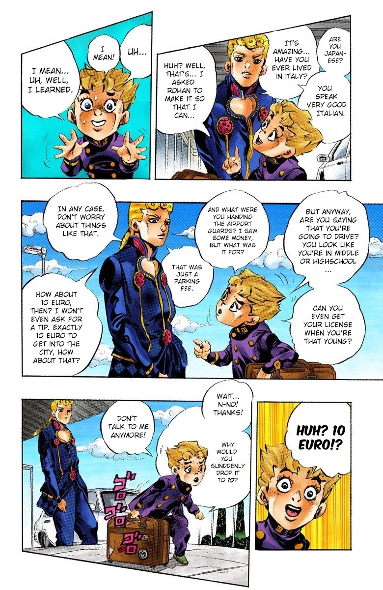 JoJo's Bizarre Adventure Part 5 - Vento Aureo (Official Colored) chapter 1 page 11