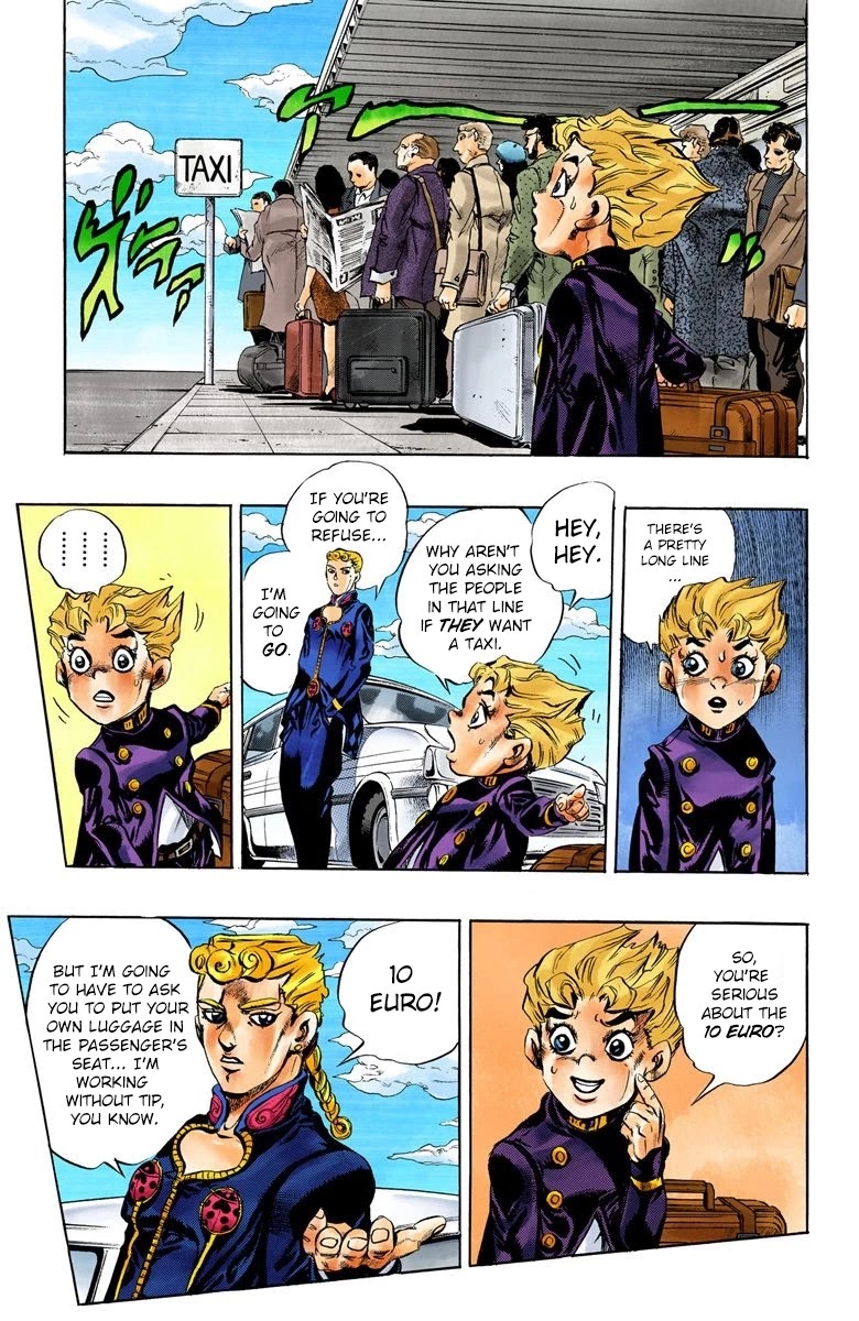 JoJo's Bizarre Adventure Part 5 - Vento Aureo (Official Colored) chapter 1 page 12