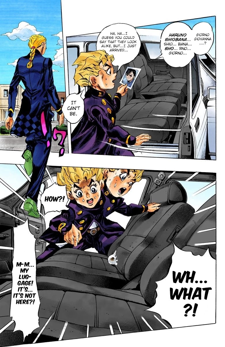 JoJo's Bizarre Adventure Part 5 - Vento Aureo (Official Colored) chapter 1 page 20