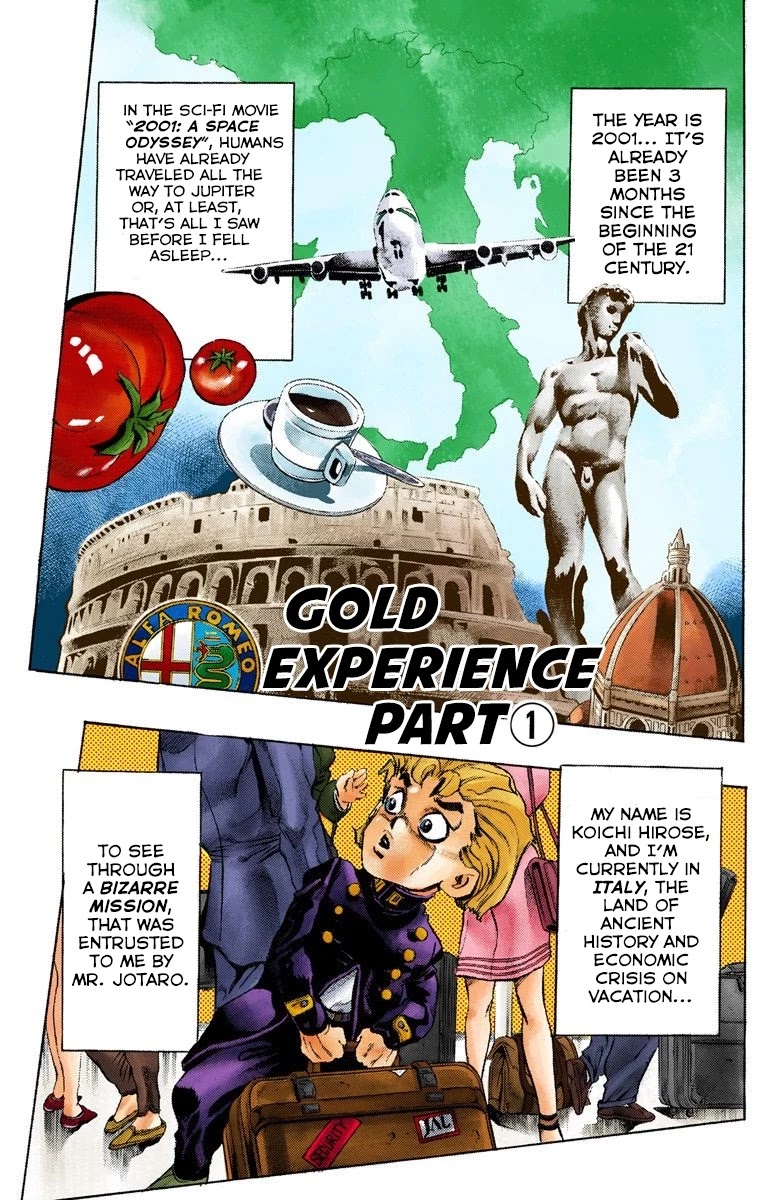 JoJo's Bizarre Adventure Part 5 - Vento Aureo (Official Colored) chapter 1 page 4