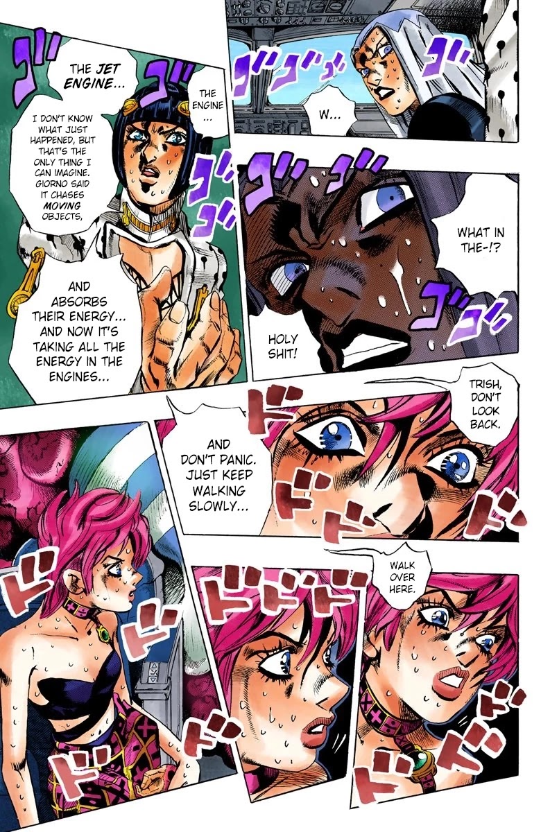 JoJo's Bizarre Adventure Part 5 - Vento Aureo (Official Colored) chapter 100 page 8