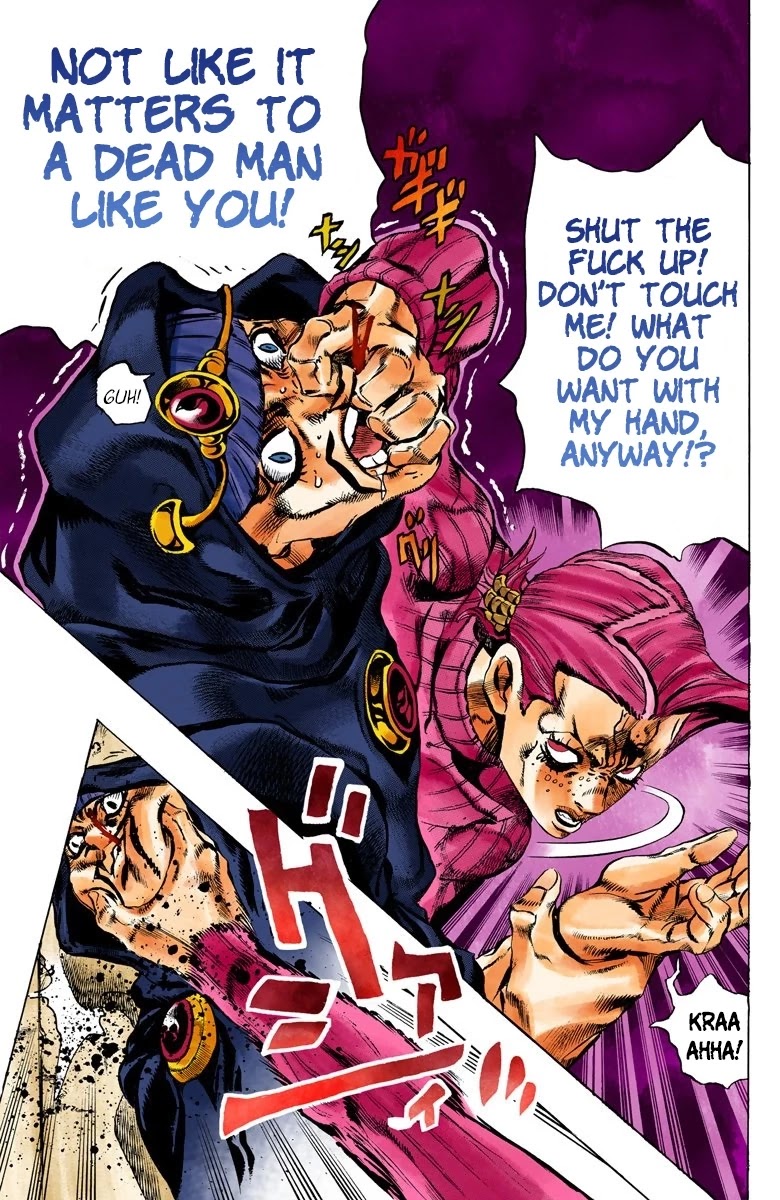 JoJo's Bizarre Adventure Part 5 - Vento Aureo (Official Colored) chapter 102 page 12