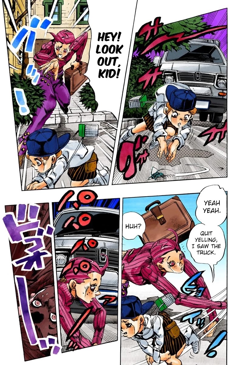 JoJo's Bizarre Adventure Part 5 - Vento Aureo (Official Colored) chapter 102 page 4