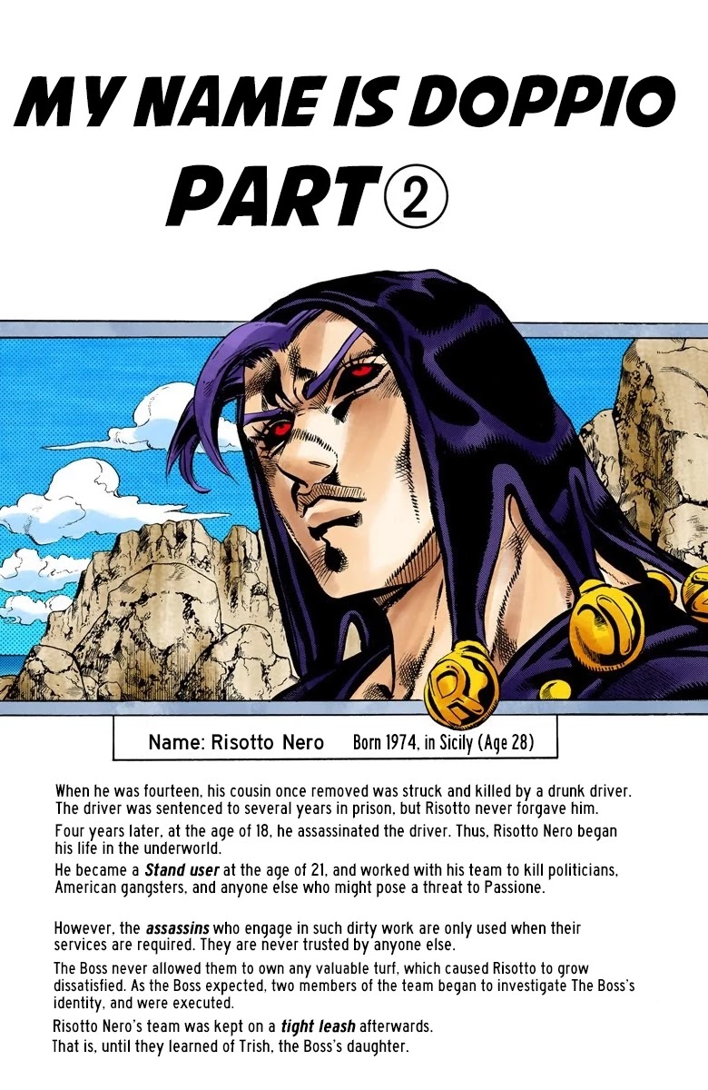 JoJo's Bizarre Adventure Part 5 - Vento Aureo (Official Colored) chapter 104 page 3