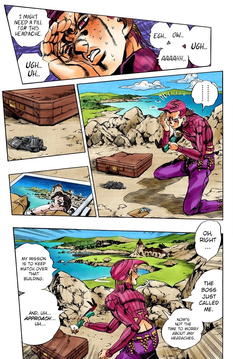 JoJo's Bizarre Adventure Part 5 - Vento Aureo (Official Colored) chapter 104 page 4