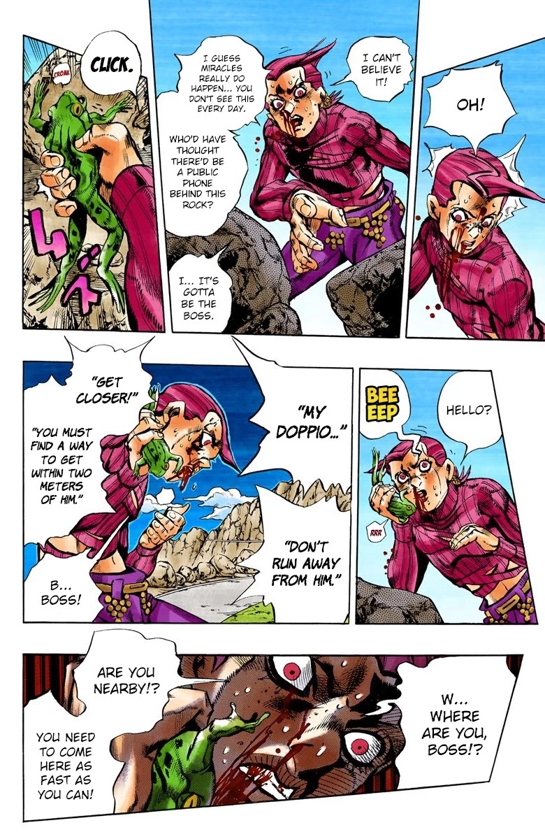 JoJo's Bizarre Adventure Part 5 - Vento Aureo (Official Colored) chapter 105 page 10