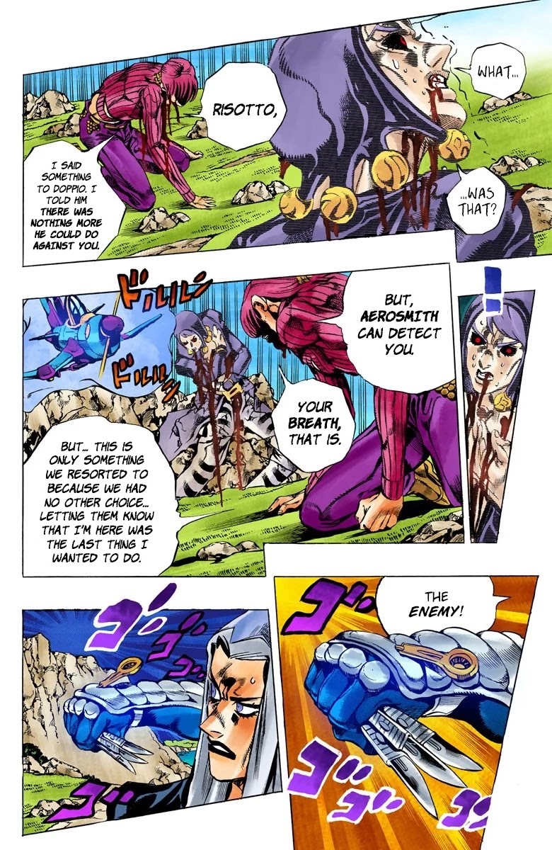 JoJo's Bizarre Adventure Part 5 - Vento Aureo (Official Colored) chapter 108 page 16