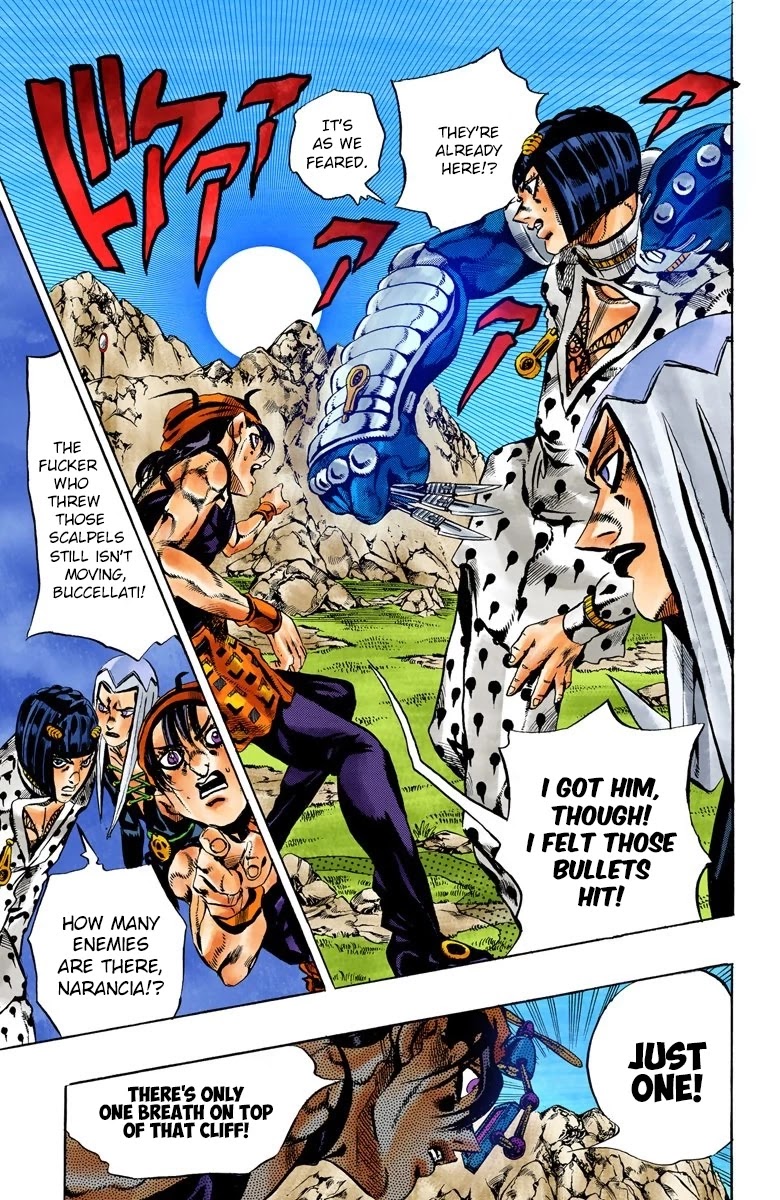 JoJo's Bizarre Adventure Part 5 - Vento Aureo (Official Colored) chapter 108 page 17