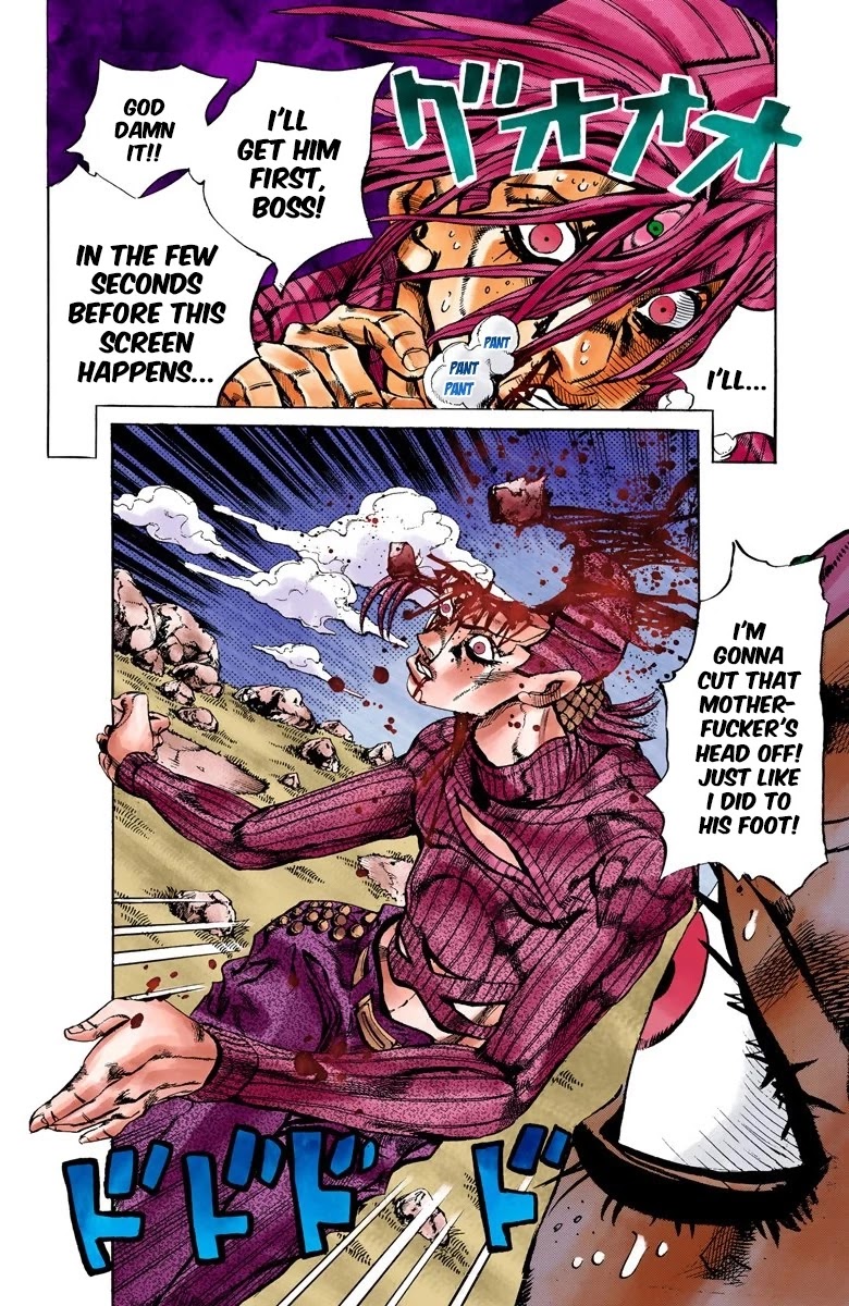 JoJo's Bizarre Adventure Part 5 - Vento Aureo (Official Colored) chapter 108 page 3
