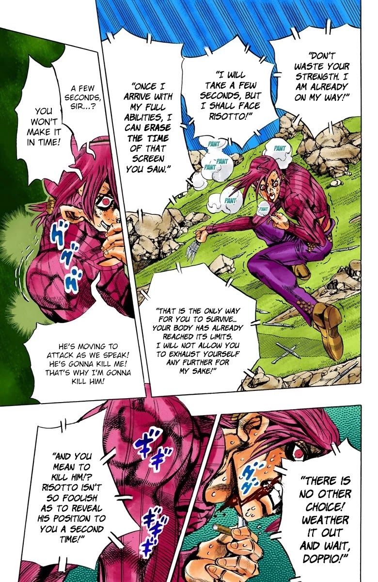 JoJo's Bizarre Adventure Part 5 - Vento Aureo (Official Colored) chapter 108 page 6