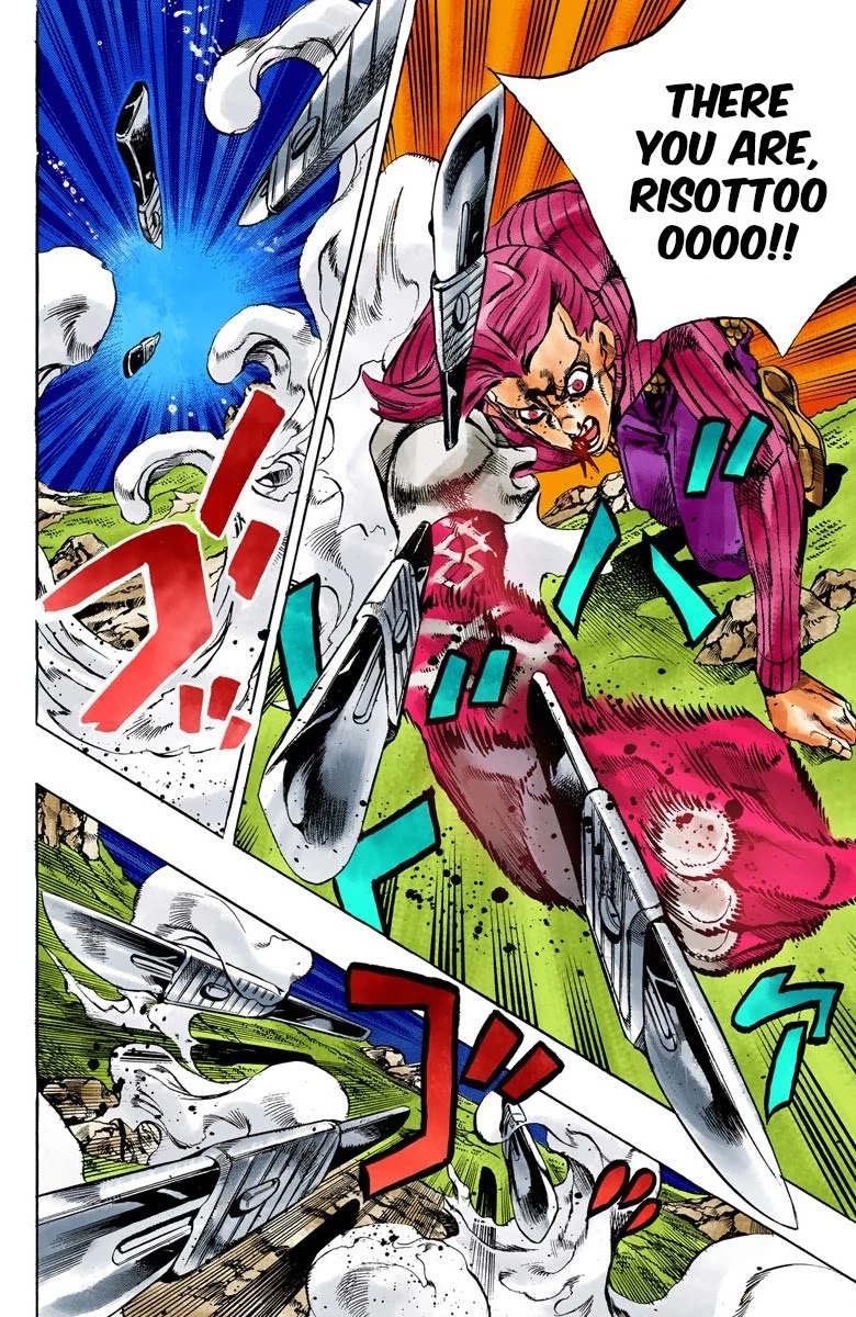 JoJo's Bizarre Adventure Part 5 - Vento Aureo (Official Colored) chapter 108 page 9