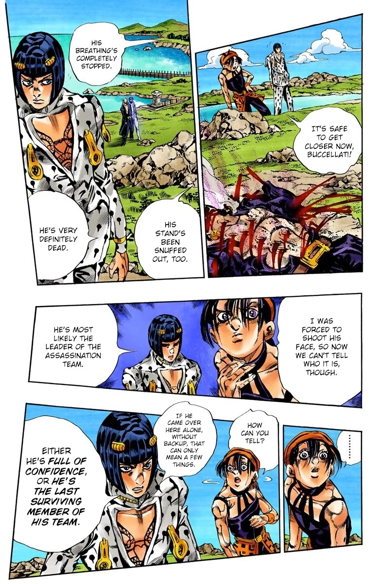 JoJo's Bizarre Adventure Part 5 - Vento Aureo (Official Colored) chapter 109 page 17
