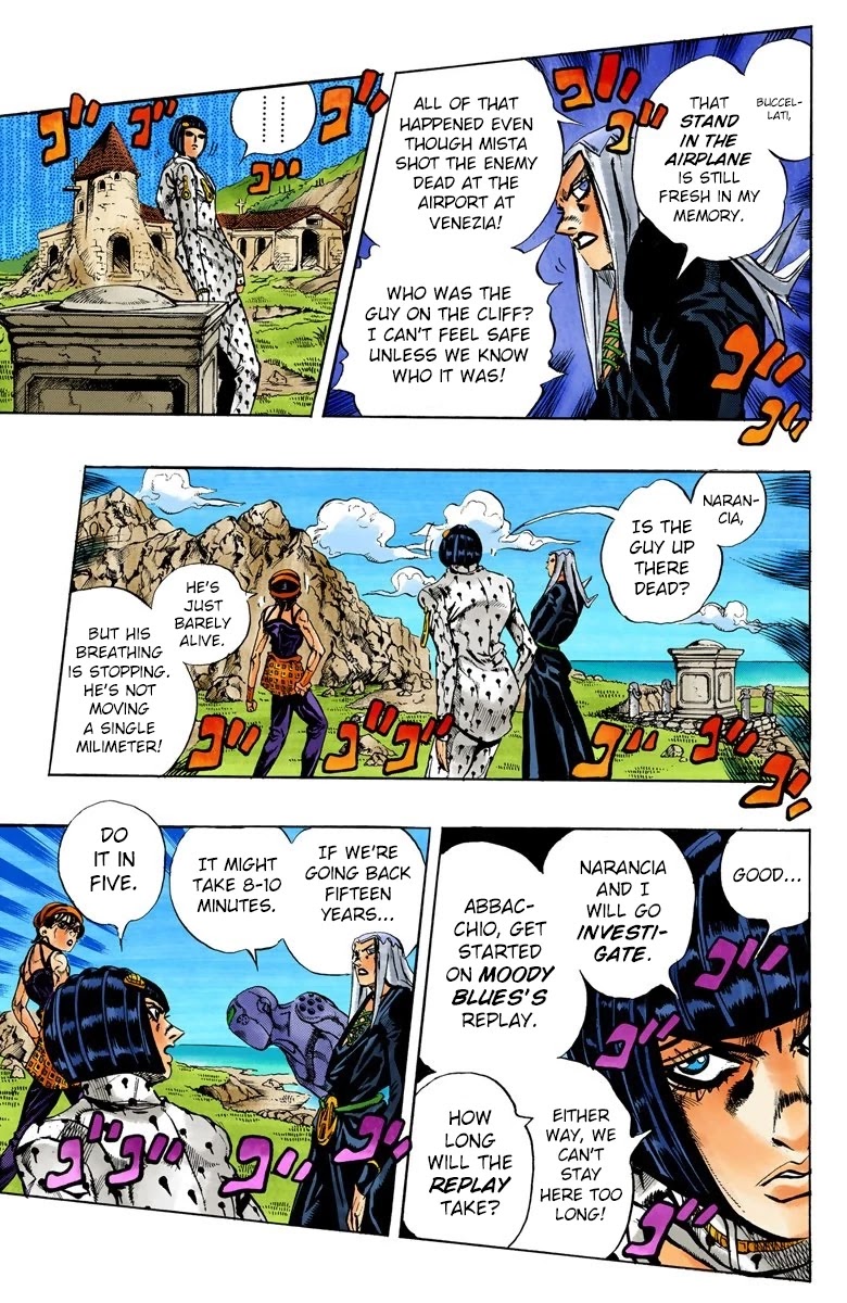 JoJo's Bizarre Adventure Part 5 - Vento Aureo (Official Colored) chapter 109 page 4