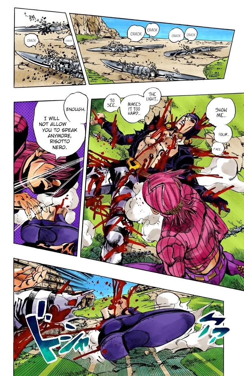 JoJo's Bizarre Adventure Part 5 - Vento Aureo (Official Colored) chapter 109 page 8