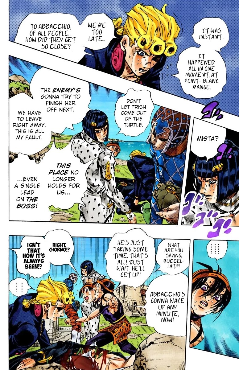 JoJo's Bizarre Adventure Part 5 - Vento Aureo (Official Colored) chapter 111 page 10