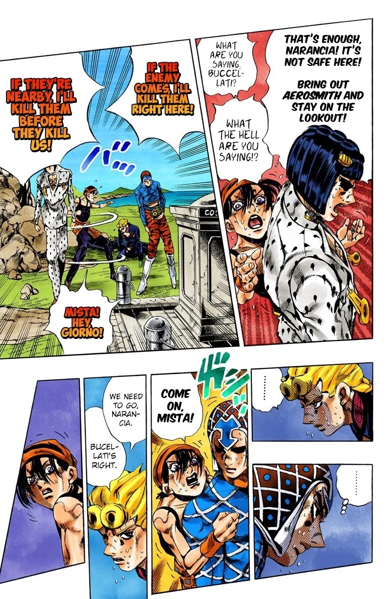 JoJo's Bizarre Adventure Part 5 - Vento Aureo (Official Colored) chapter 111 page 11