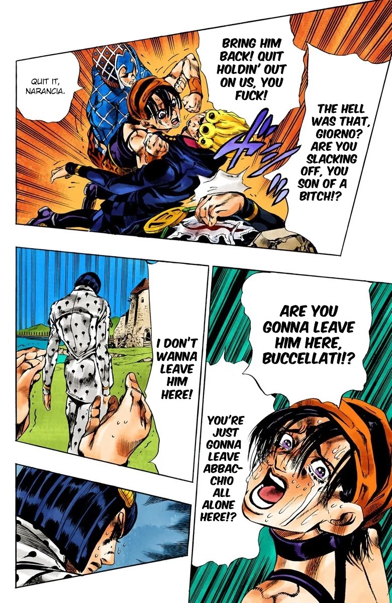 JoJo's Bizarre Adventure Part 5 - Vento Aureo (Official Colored) chapter 111 page 12