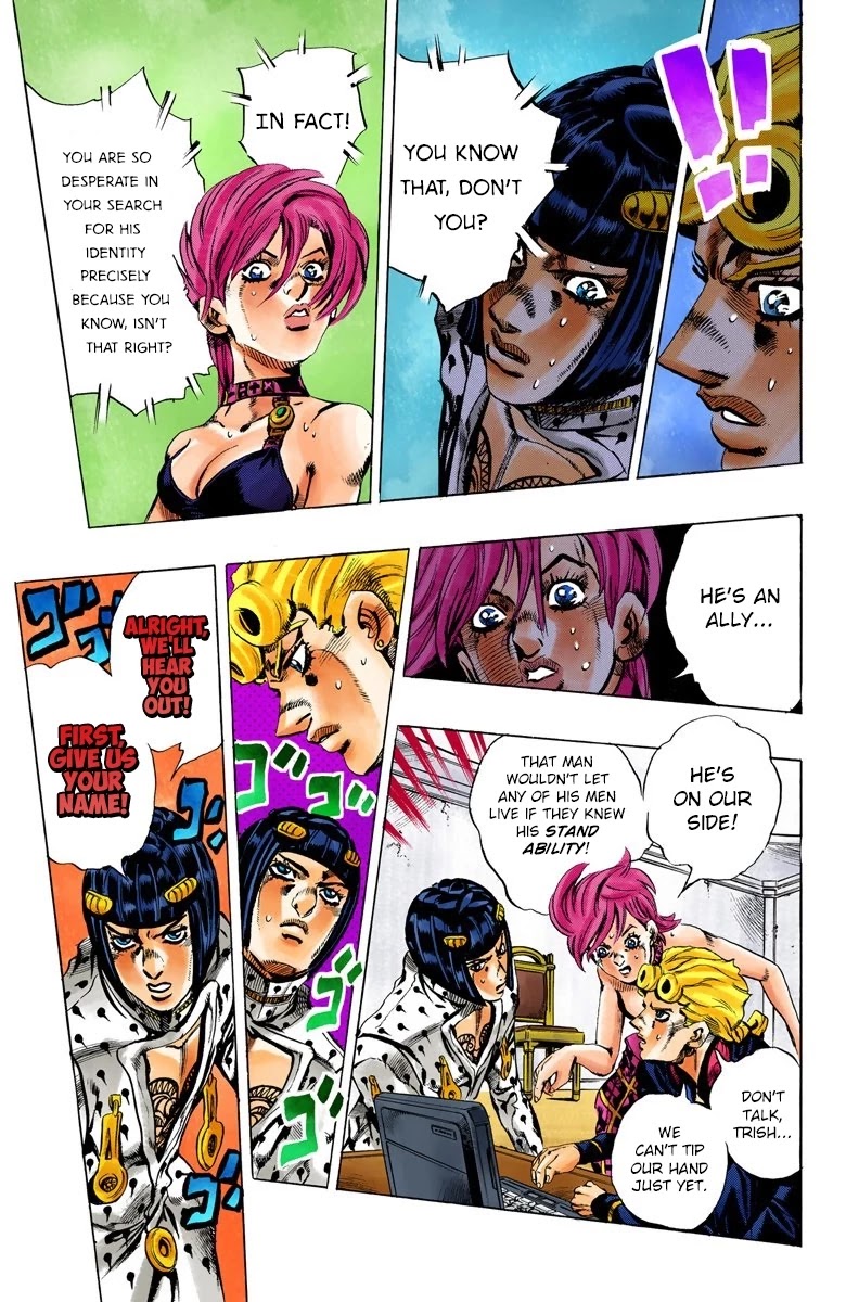 JoJo's Bizarre Adventure Part 5 - Vento Aureo (Official Colored) chapter 112 page 10