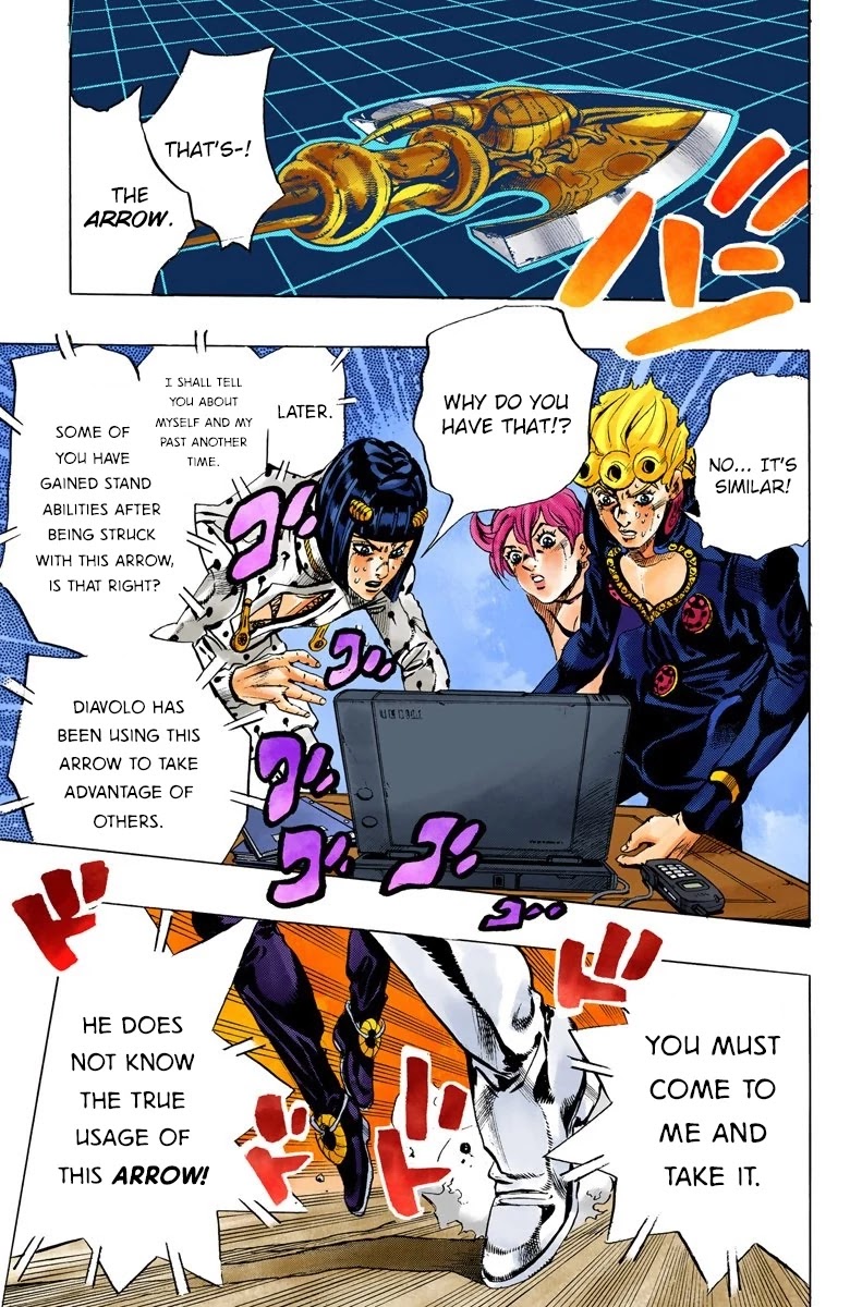 JoJo's Bizarre Adventure Part 5 - Vento Aureo (Official Colored) chapter 112 page 14