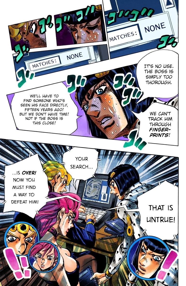 JoJo's Bizarre Adventure Part 5 - Vento Aureo (Official Colored) chapter 112 page 7