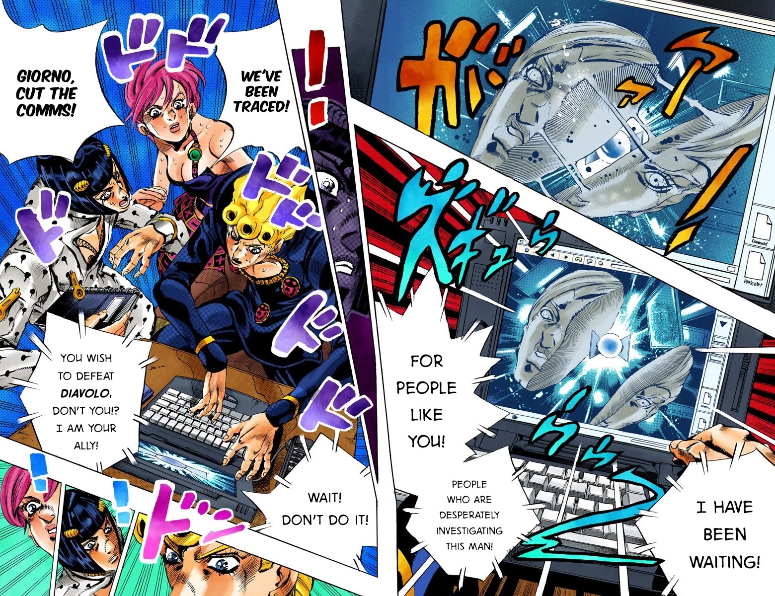 JoJo's Bizarre Adventure Part 5 - Vento Aureo (Official Colored) chapter 112 page 8