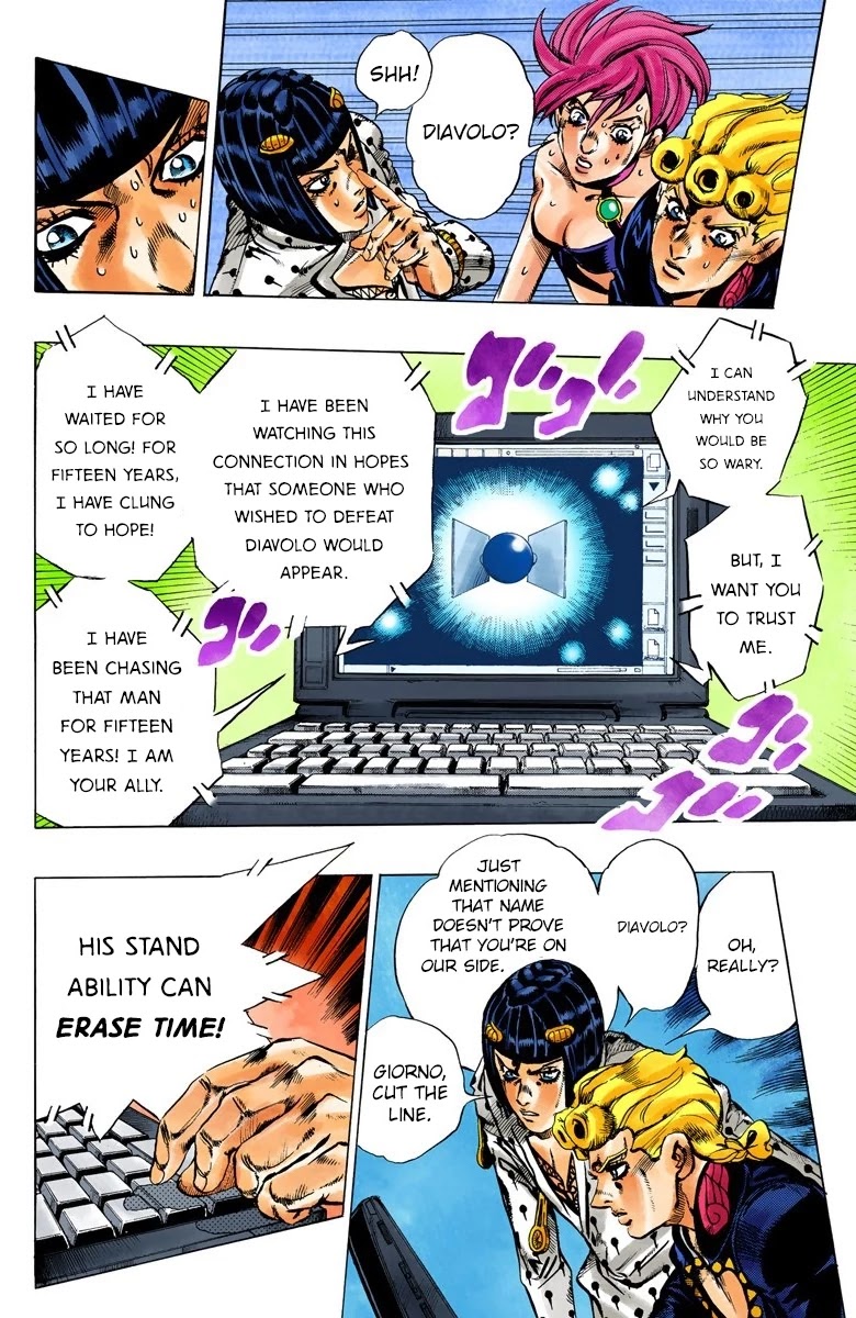 JoJo's Bizarre Adventure Part 5 - Vento Aureo (Official Colored) chapter 112 page 9