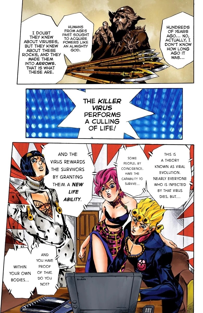 JoJo's Bizarre Adventure Part 5 - Vento Aureo (Official Colored) chapter 113 page 10