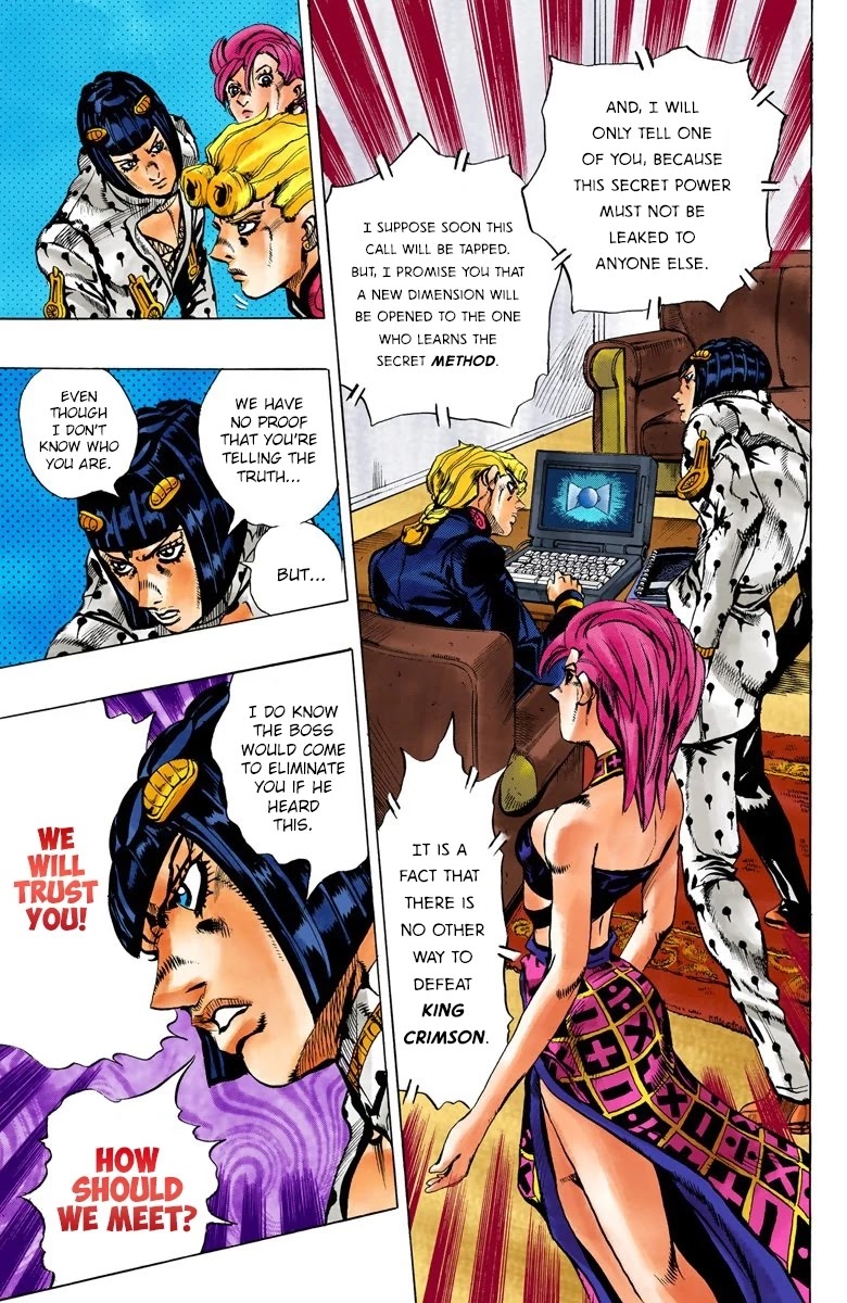 JoJo's Bizarre Adventure Part 5 - Vento Aureo (Official Colored) chapter 113 page 12
