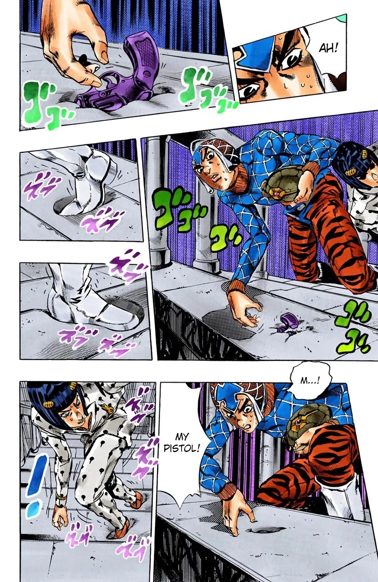 JoJo's Bizarre Adventure Part 5 - Vento Aureo (Official Colored) chapter 116 page 12