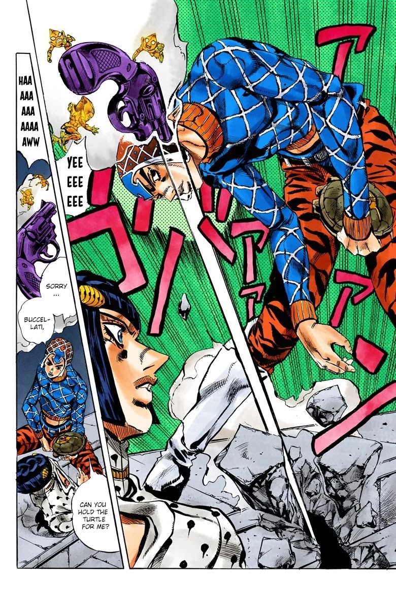 JoJo's Bizarre Adventure Part 5 - Vento Aureo (Official Colored) chapter 116 page 18