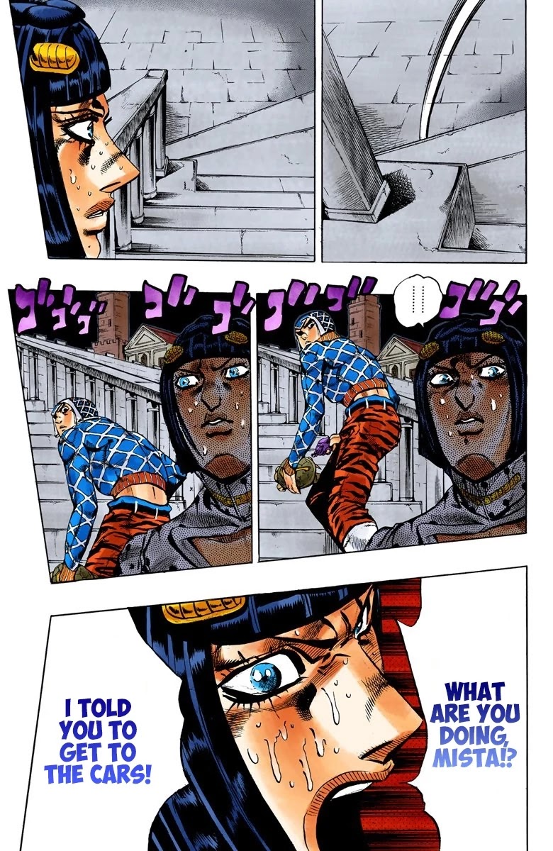 JoJo's Bizarre Adventure Part 5 - Vento Aureo (Official Colored) chapter 116 page 8
