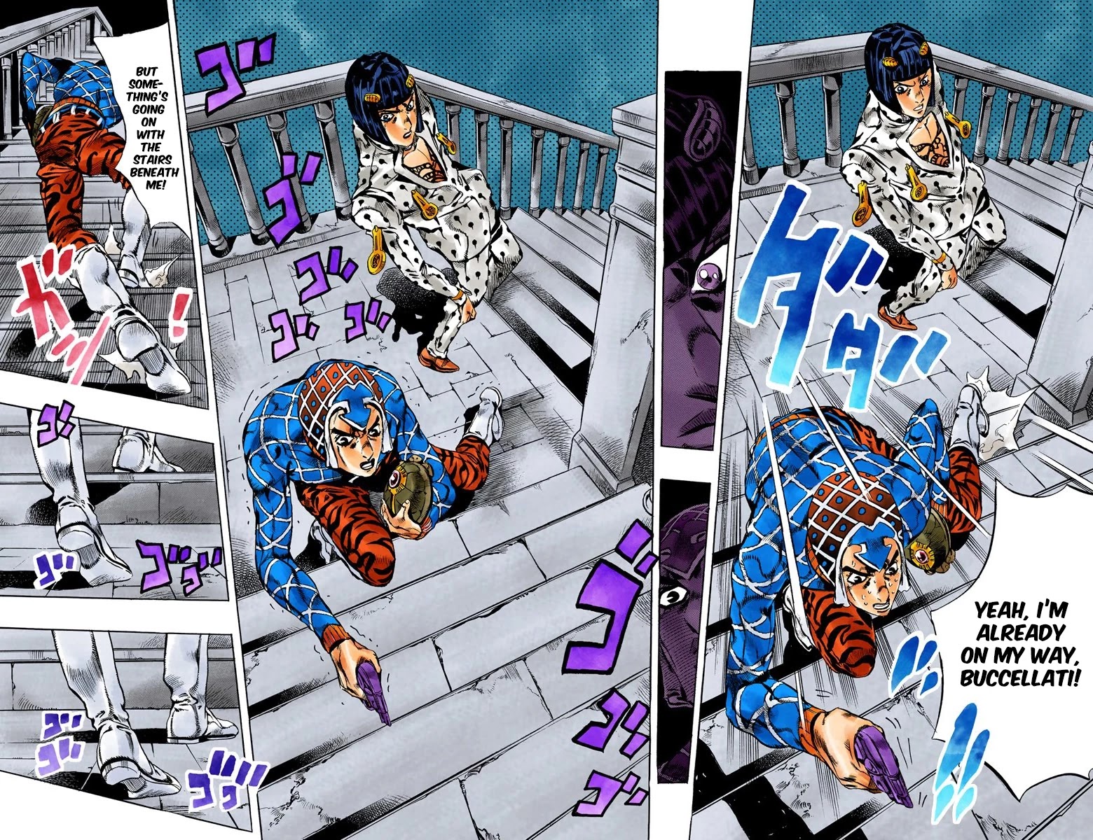 JoJo's Bizarre Adventure Part 5 - Vento Aureo (Official Colored) chapter 116 page 9