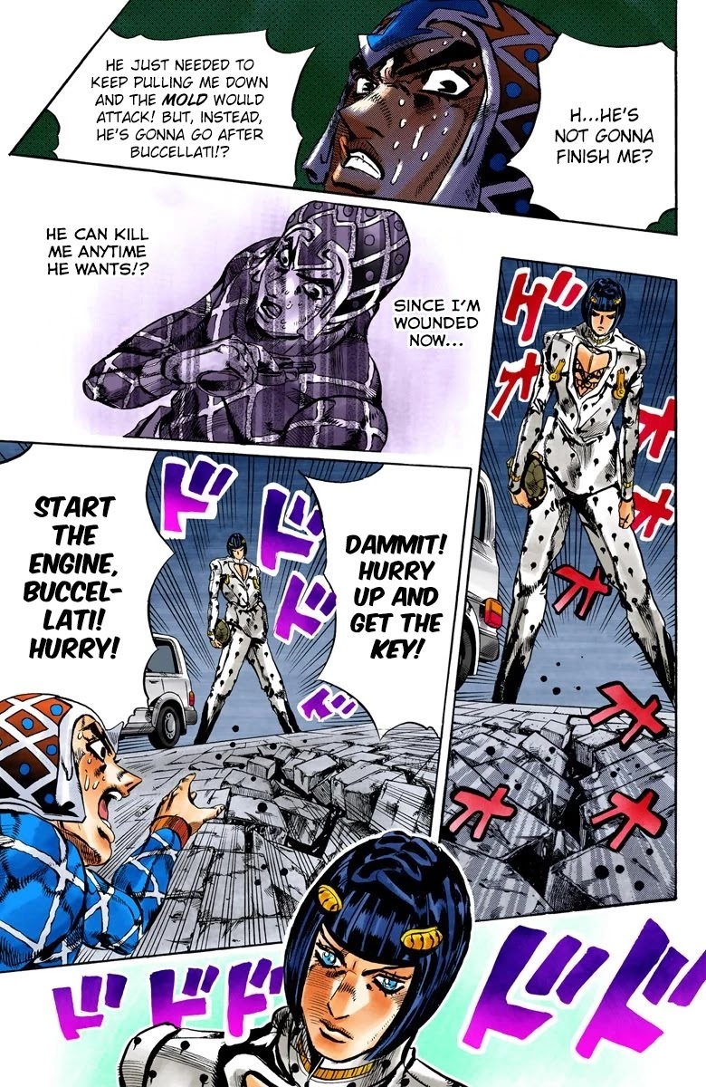 JoJo's Bizarre Adventure Part 5 - Vento Aureo (Official Colored) chapter 117 page 13