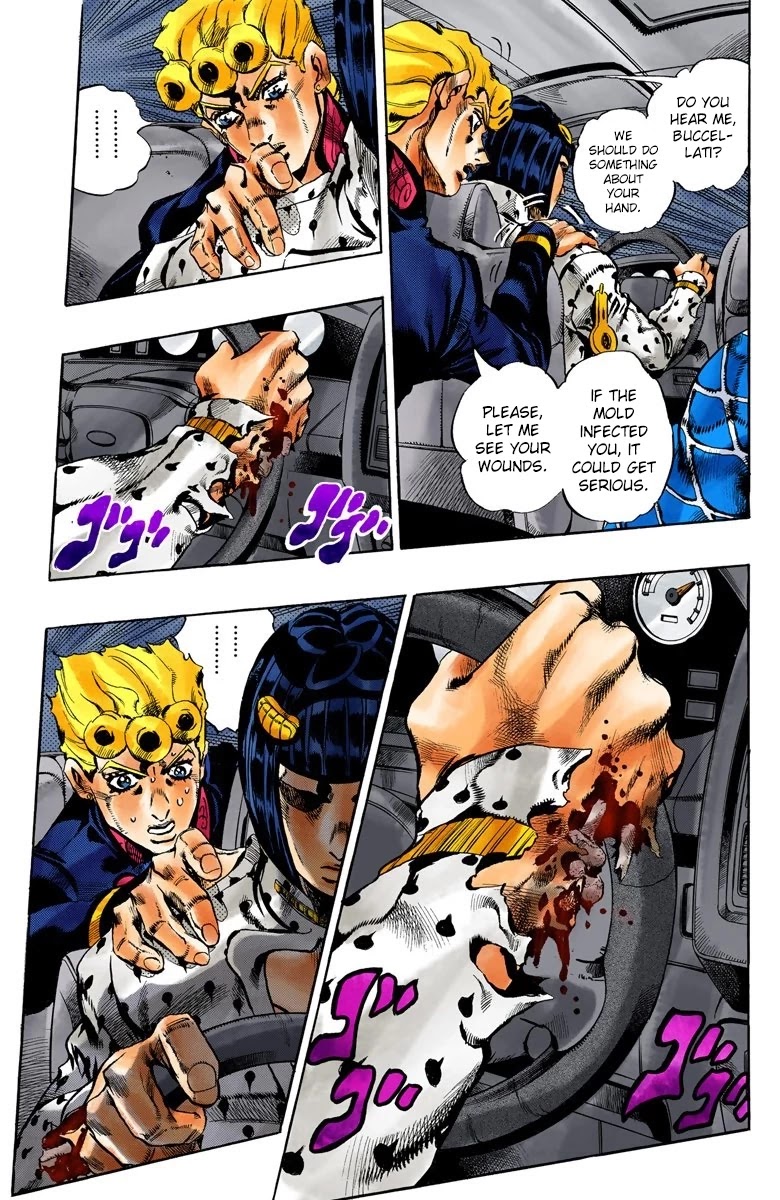JoJo's Bizarre Adventure Part 5 - Vento Aureo (Official Colored) chapter 118 page 10