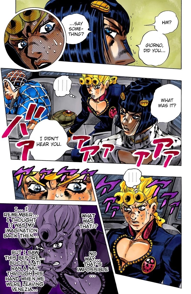 JoJo's Bizarre Adventure Part 5 - Vento Aureo (Official Colored) chapter 118 page 12