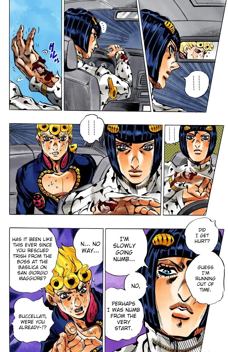 JoJo's Bizarre Adventure Part 5 - Vento Aureo (Official Colored) chapter 118 page 13