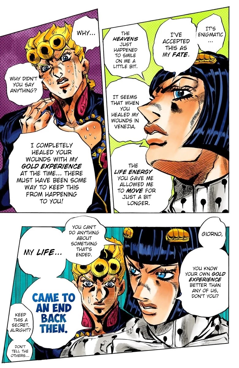 JoJo's Bizarre Adventure Part 5 - Vento Aureo (Official Colored) chapter 118 page 14