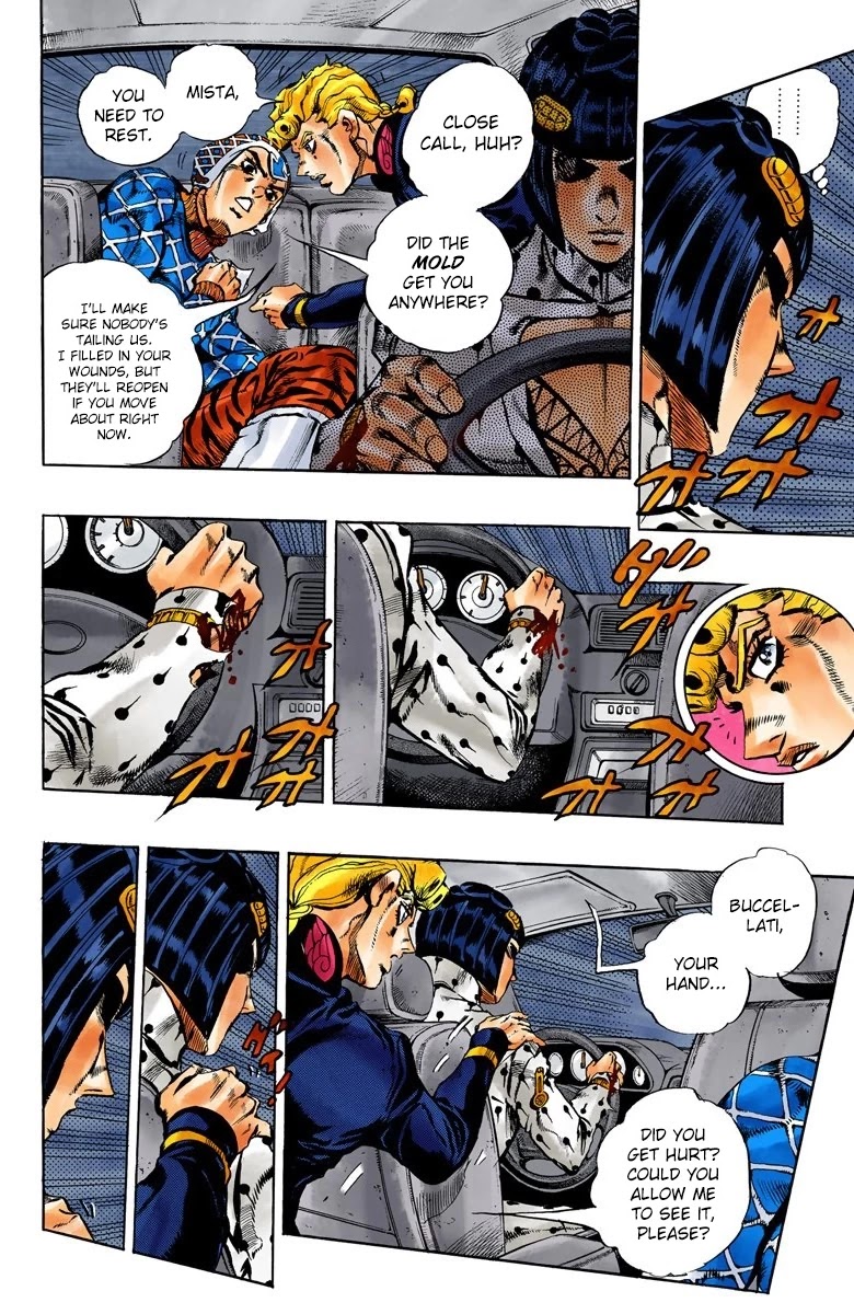 JoJo's Bizarre Adventure Part 5 - Vento Aureo (Official Colored) chapter 118 page 9
