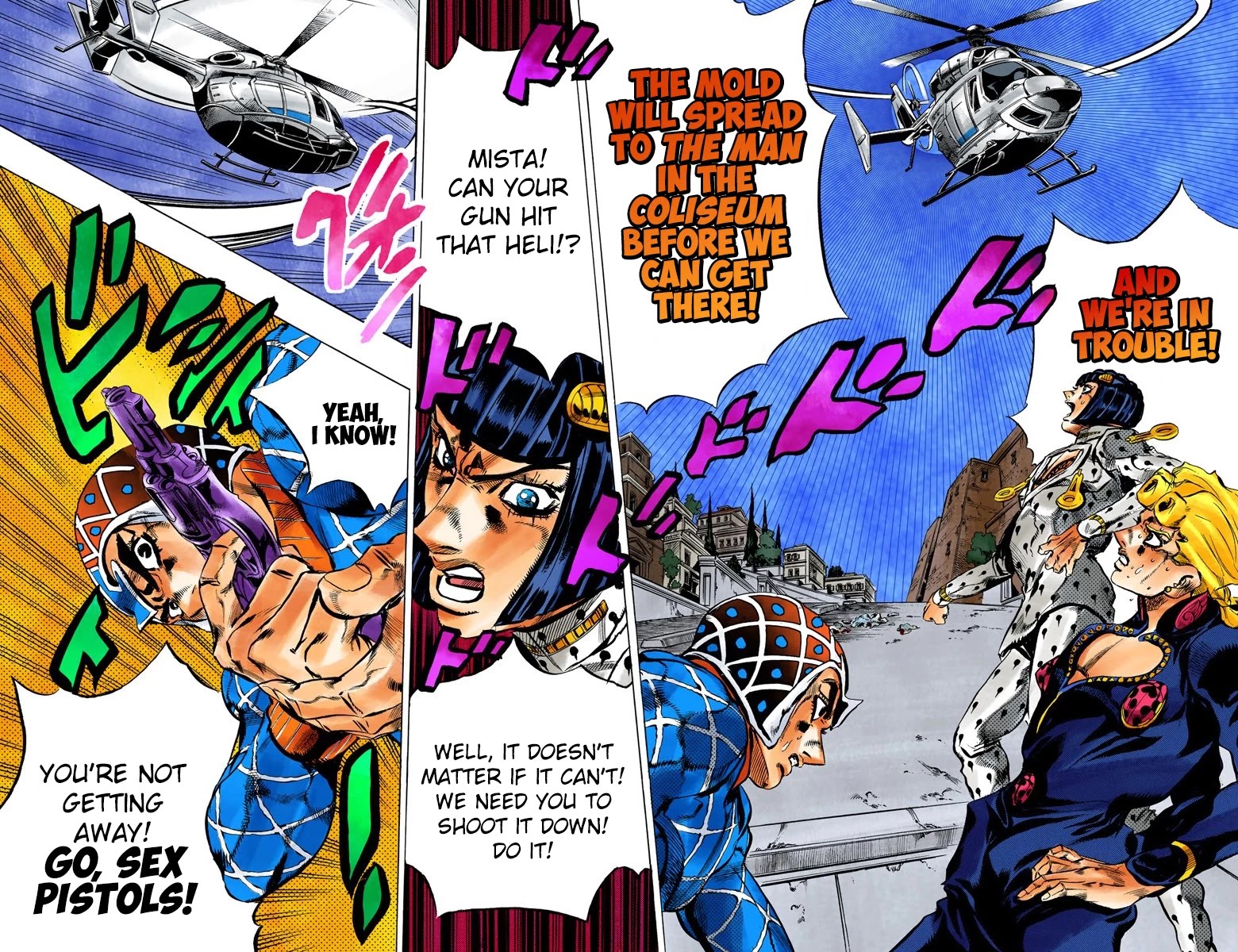 JoJo's Bizarre Adventure Part 5 - Vento Aureo (Official Colored) chapter 119 page 10