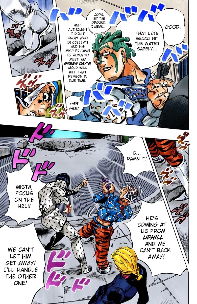 JoJo's Bizarre Adventure Part 5 - Vento Aureo (Official Colored) chapter 119 page 13