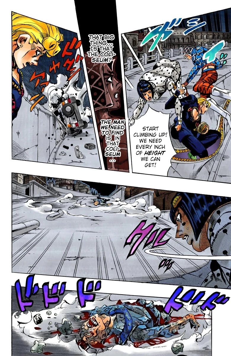JoJo's Bizarre Adventure Part 5 - Vento Aureo (Official Colored) chapter 119 page 4