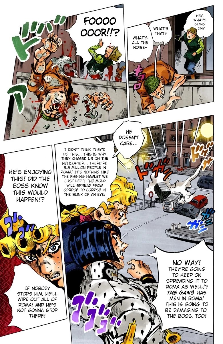 JoJo's Bizarre Adventure Part 5 - Vento Aureo (Official Colored) chapter 119 page 9