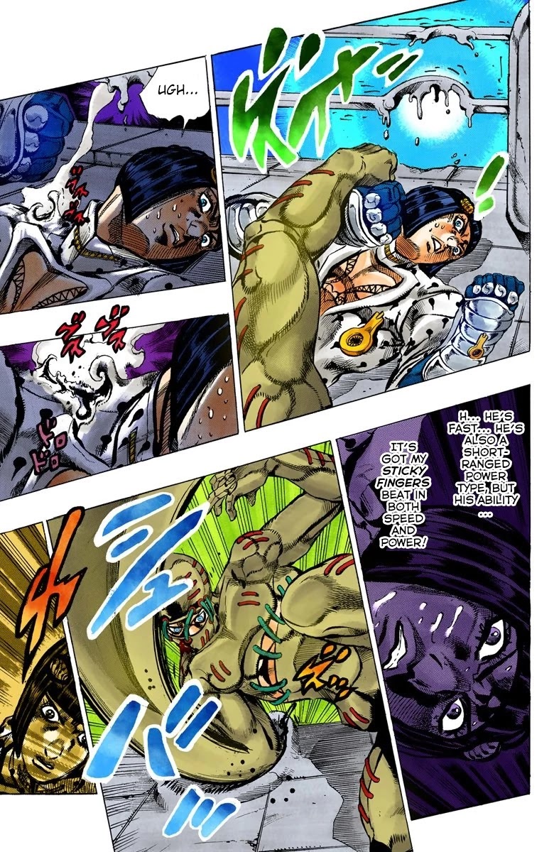 JoJo's Bizarre Adventure Part 5 - Vento Aureo (Official Colored) chapter 120 page 8