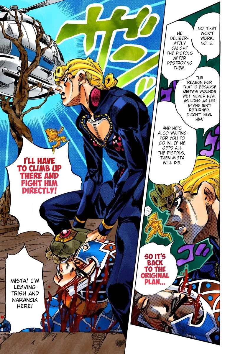 JoJo's Bizarre Adventure Part 5 - Vento Aureo (Official Colored) chapter 121 page 6
