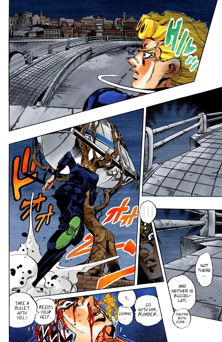 JoJo's Bizarre Adventure Part 5 - Vento Aureo (Official Colored) chapter 121 page 7
