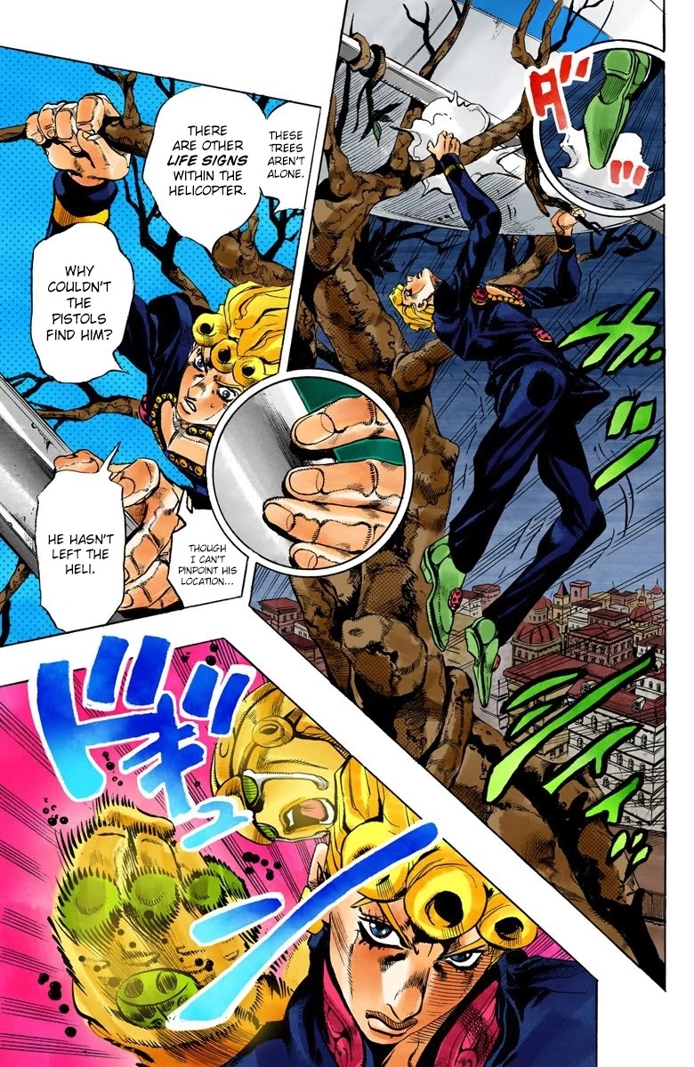 JoJo's Bizarre Adventure Part 5 - Vento Aureo (Official Colored) chapter 121 page 8