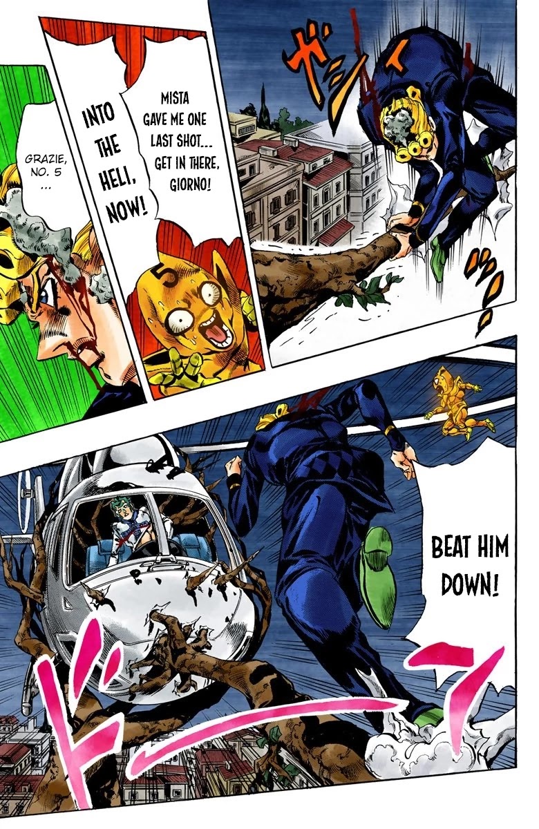 JoJo's Bizarre Adventure Part 5 - Vento Aureo (Official Colored) chapter 122 page 10