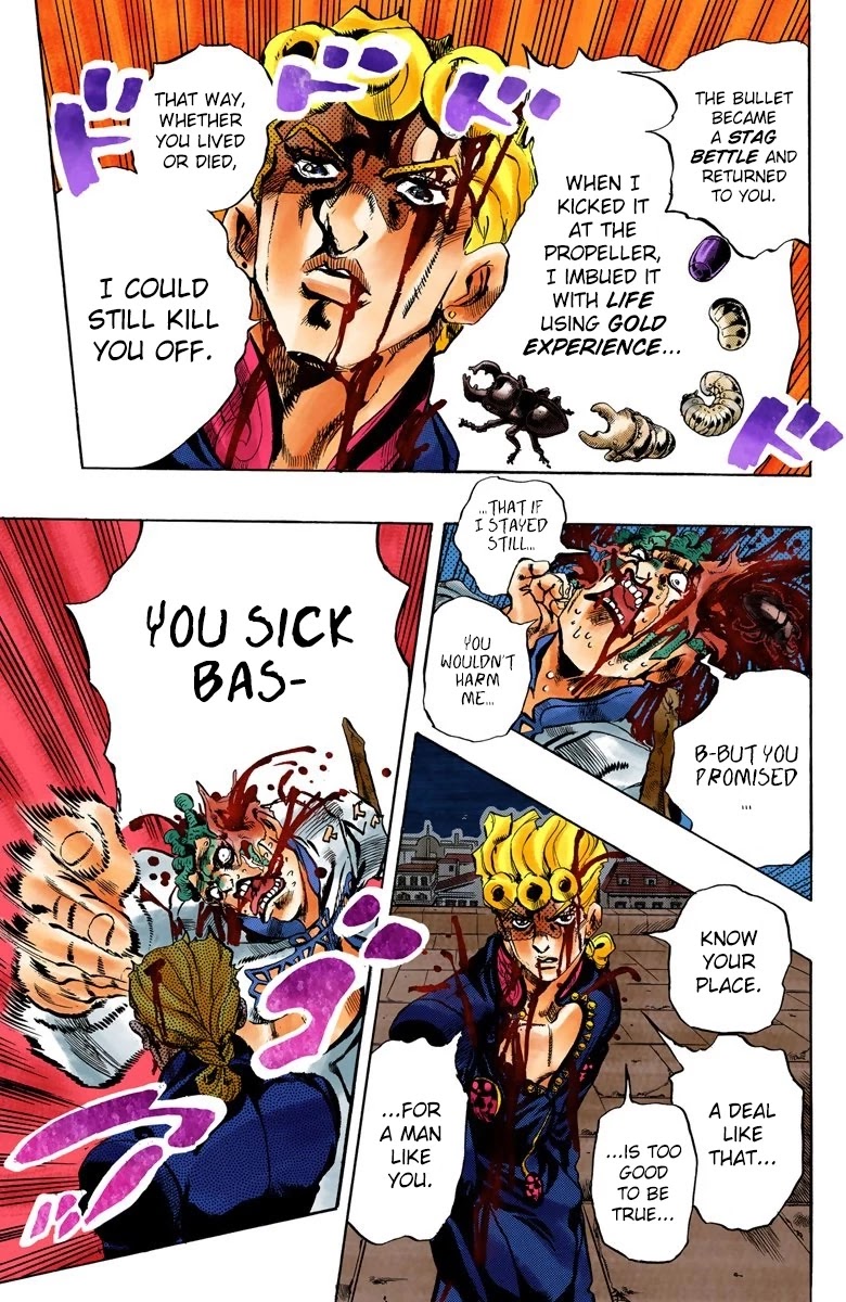 JoJo's Bizarre Adventure Part 5 - Vento Aureo (Official Colored) chapter 123 page 11