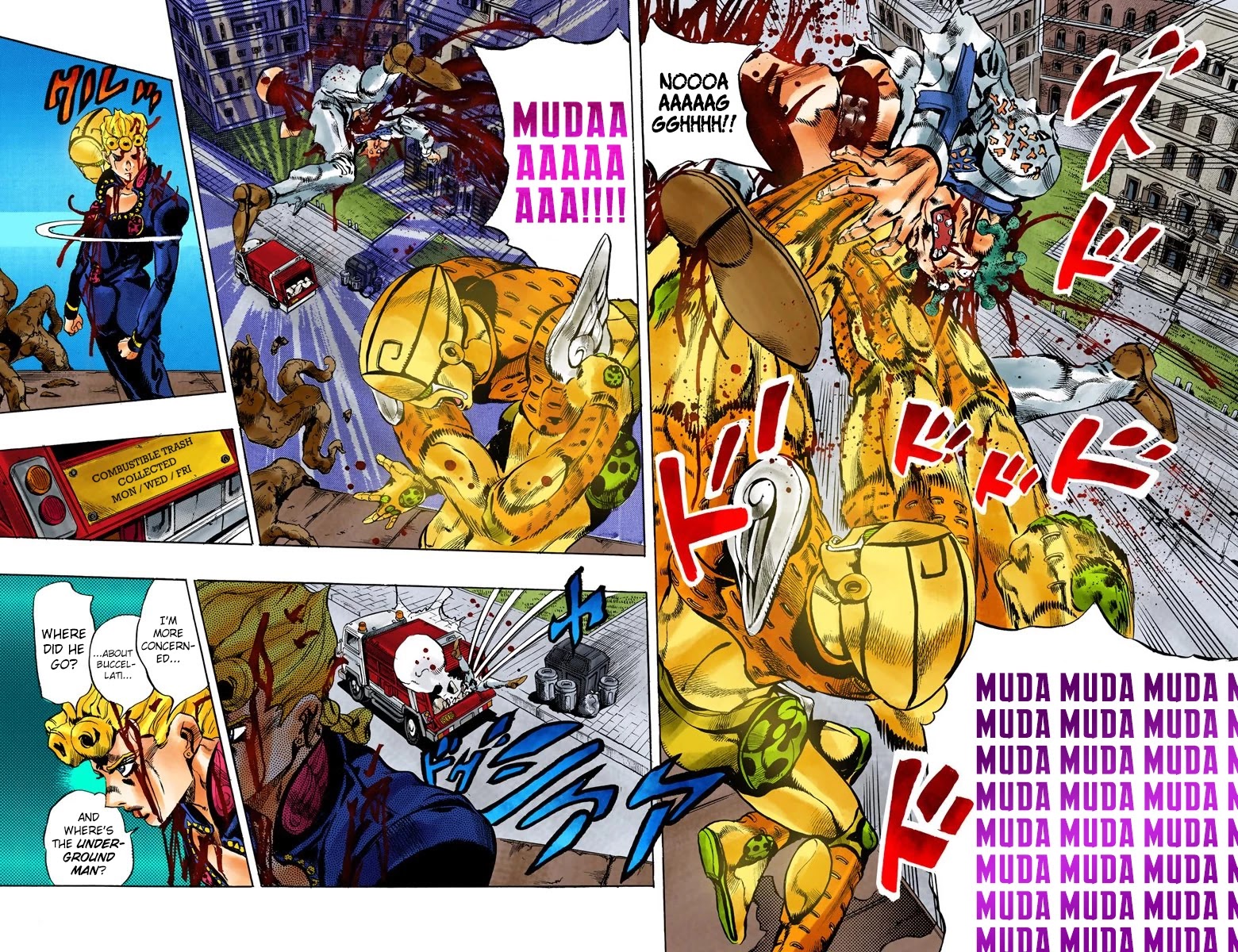 JoJo's Bizarre Adventure Part 5 - Vento Aureo (Official Colored) chapter 123 page 17