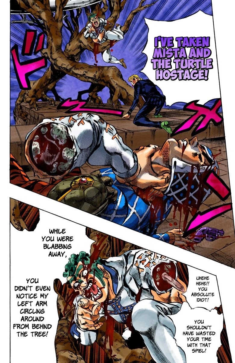 JoJo's Bizarre Adventure Part 5 - Vento Aureo (Official Colored) chapter 123 page 8